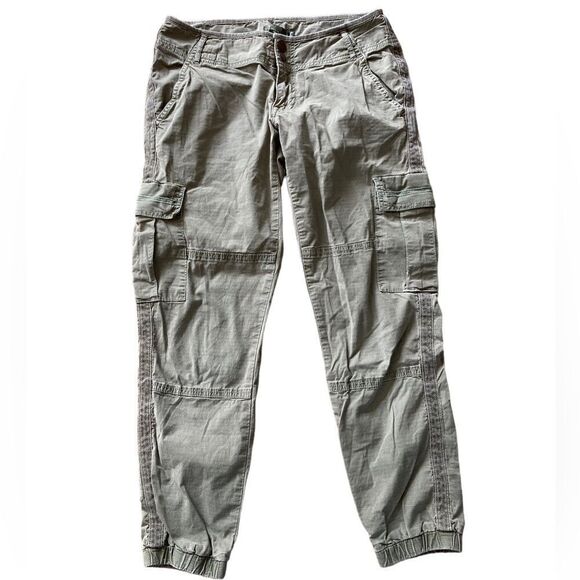 Prana green cargo joggers. Size 2. - Picture 2 of 10
